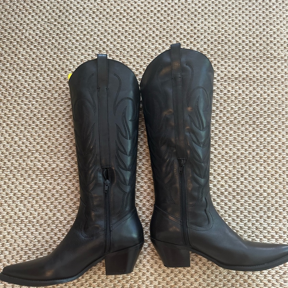 Matisse (Coconuts by Matisse) Black Cowboy Boots, Women’s Size 7.5- Worn Once